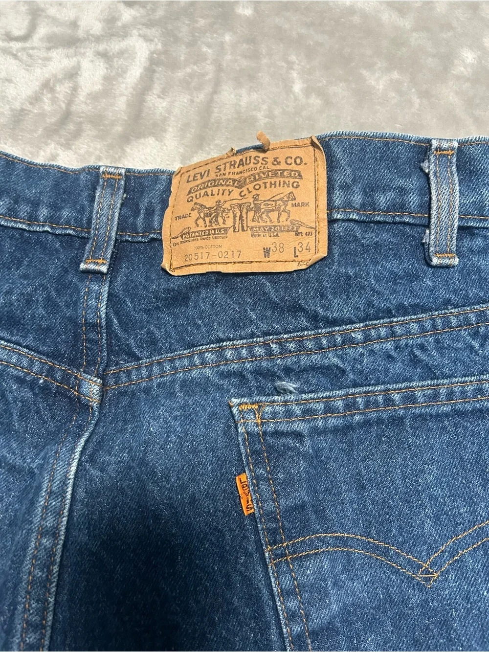 Levi’s VTG Orange Tab 517 Bootcut Jeans Men’s 38x34 Medium Wash Denim